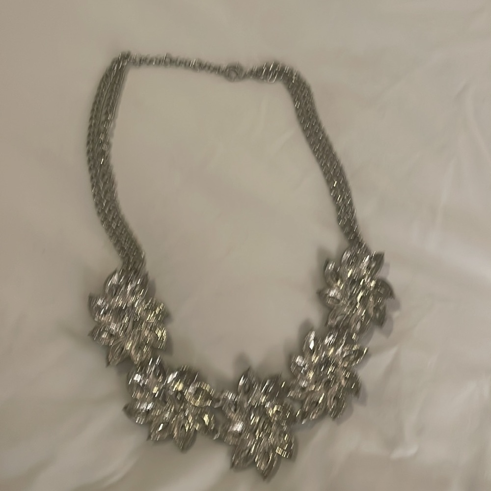 Multi-Color Crystal Statement Necklace - Picture 2 of 3